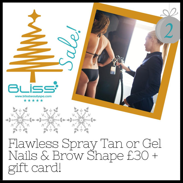 NEW Festive Sale - Flawless Spray Tan Or Gel Nails & Brow Shape  £30 & Free Gift card