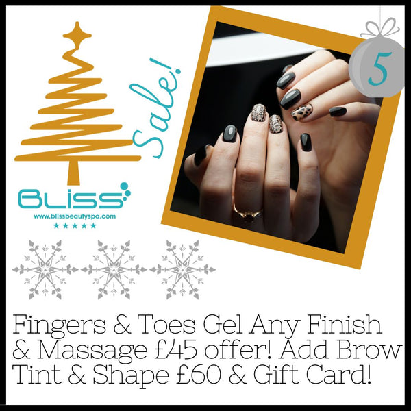 NEW Festive Sale - Fingers & Toes Gel Any Finish & Massage! £45 Offer  *Add Brow Tint & Shape £60 & Get Free Gift Card