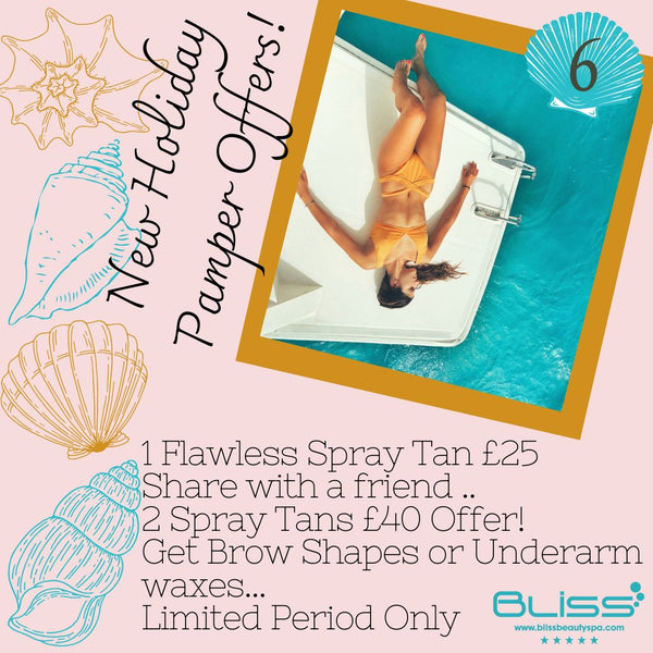 New Holiday Pamper Offer - 1 Flawless Spray Tan £25 Share with a friend .. 2 Spray Tans  £40 Offer! Get Brow Shapes or Under arm waxes…