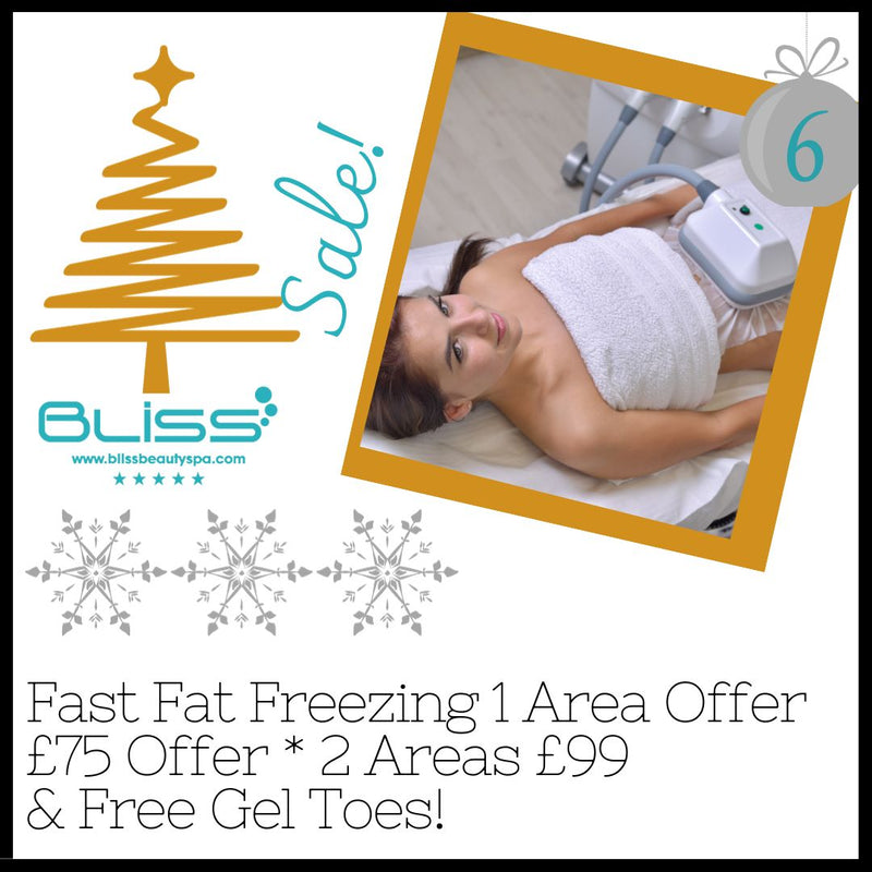 NEW Festive Spa Deal - Fast Fat Freezing  1 Area £75 Offer ~ 2 Area £99 & Free Gel Toes!