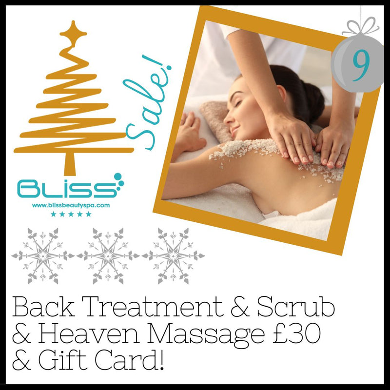 NEW Festive Deal - Back Treatment & Scrub & Heaven Massage £30 & Gift Card